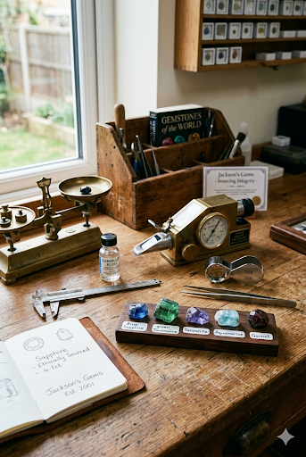 Lapidary Desk and Tools